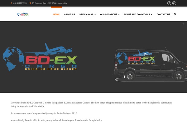 bdexcargo.com.au site used Corporative