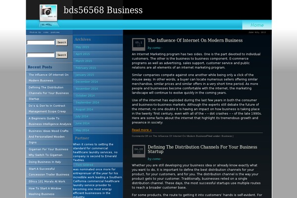 WordPress website example screenshot