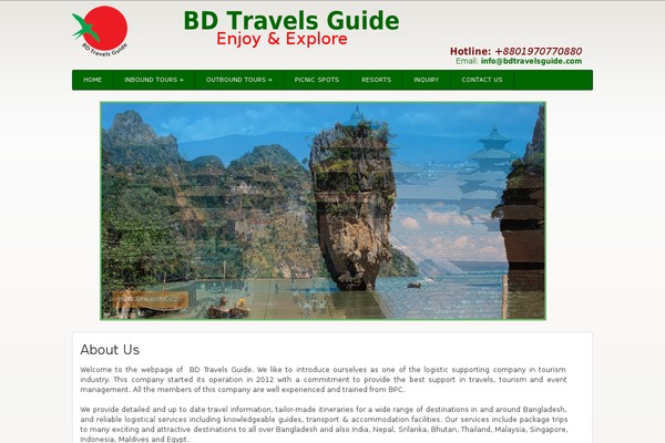 bdtravelsguide.com site used Ux-wp