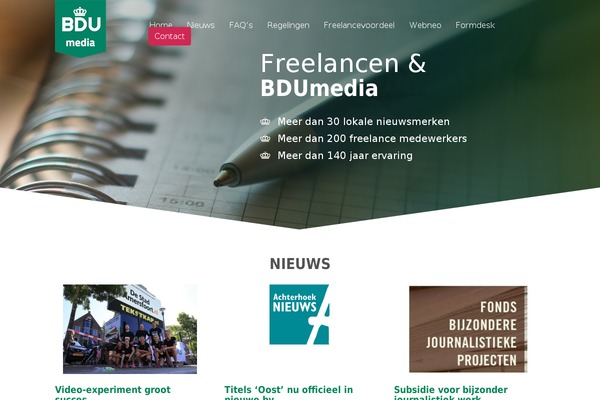 bdufreelancer.nl site used Bdunew