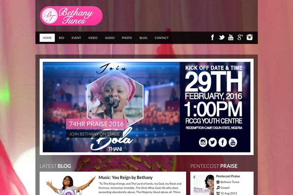 Bethany theme site design template sample