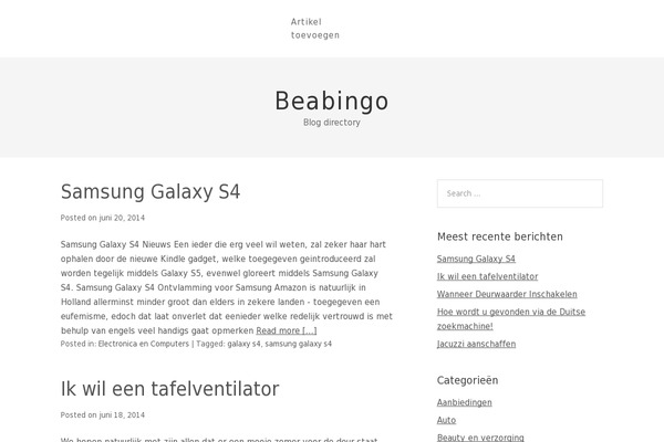 beabingo.be site used Pennews-child