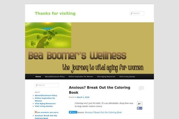 Twenty Eleven theme site design template sample