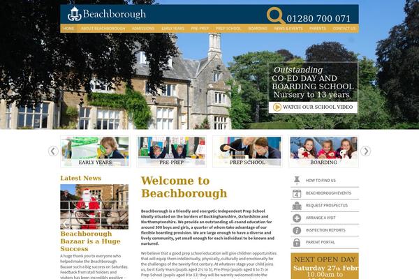 beachborough.com site used Schoocms