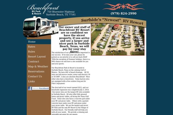 beachfrontrvresort.com site used Beachfrontrv