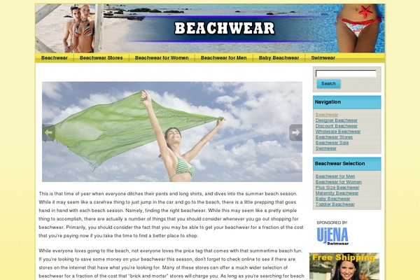 beachwear.com site used Beachwear