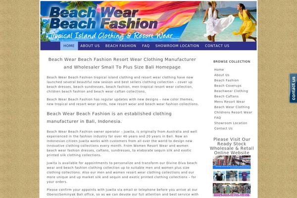 beachwearbeachfashion.com site used Headway