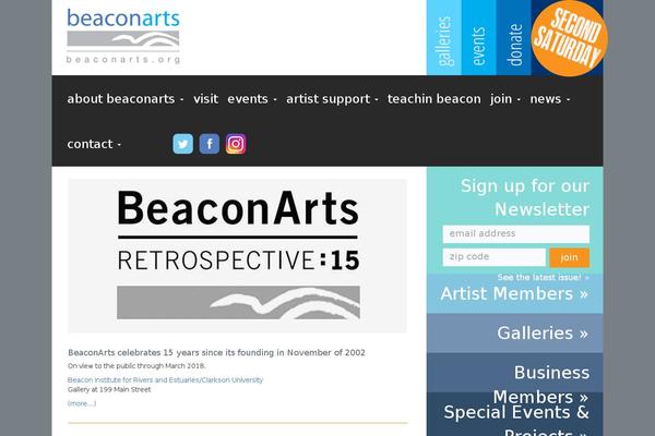 beaconarts.org site used Bacaresponsive