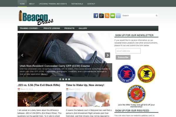 beaconbrass.com site used Maxy