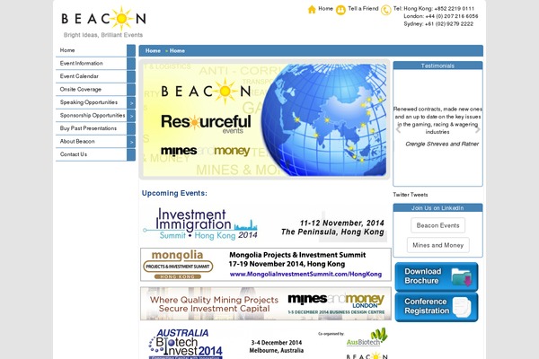 beaconevents.com.hk site used Beacon2
