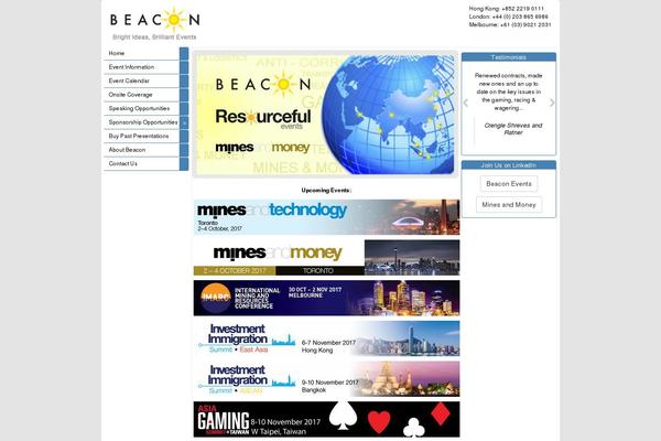beaconevents.com site used Beacon2