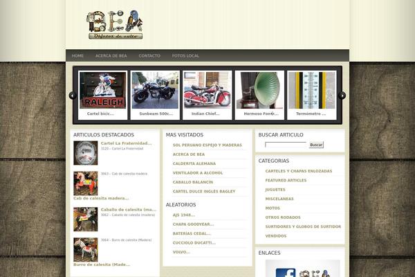 Bea theme site design template sample