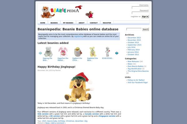 beaniepedia.com site used Beaniepedia