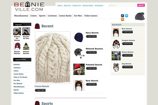 beanieville.com site used Beanie-ville