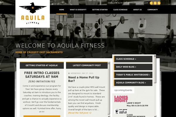 Aquila theme site design template sample