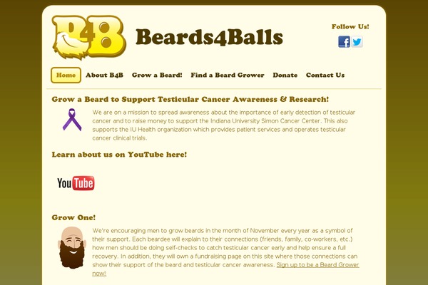 beards4balls.org site used B4b