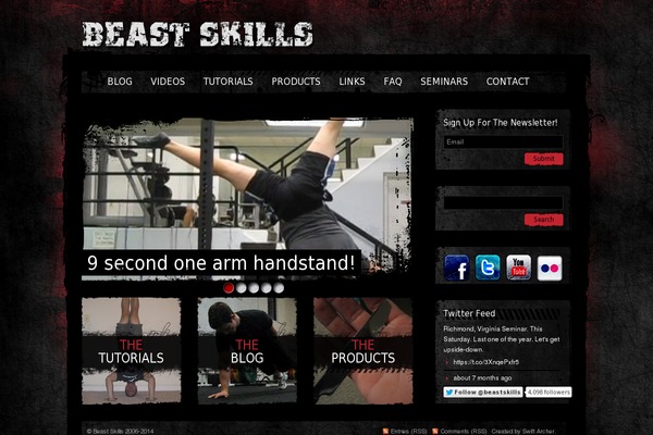 Sport and Grunge website example screenshot