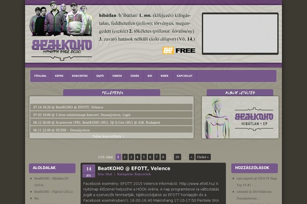 beatkoho.hu site used Beatkoho