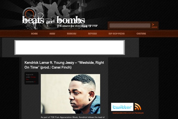 beats theme websites examples