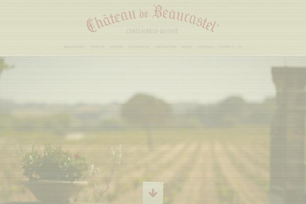 beaucastel.com site used Dry Wp