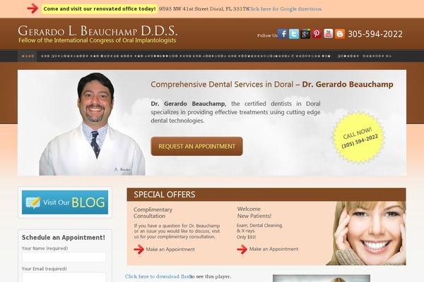 WordPress website example screenshot