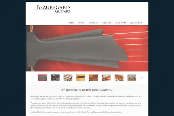 beauregardguitars.com site used Dandelion