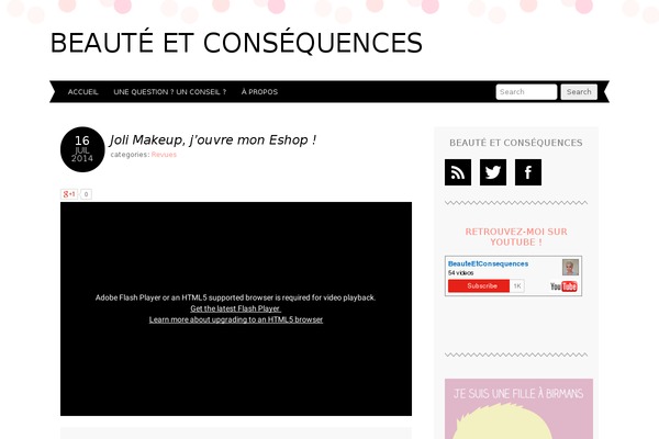 beauteetconsequences.fr site used Adelle-1