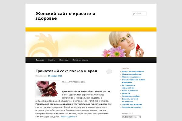 WordPress website example screenshot