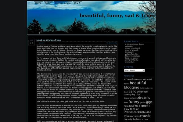 beautifulfunnysadandtrue.com site used Bluepress