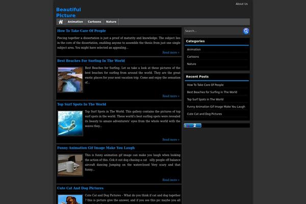 WordPress website example screenshot