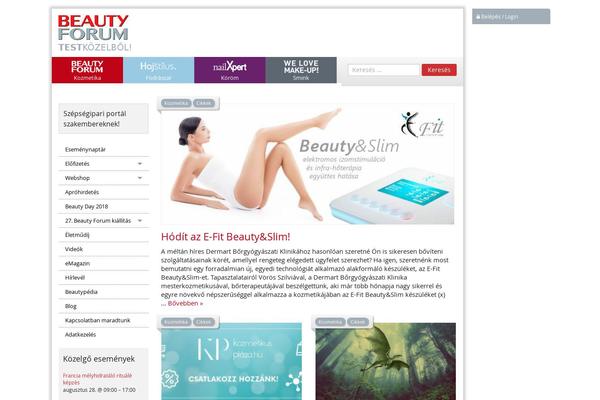 beauty-forum.hu site used Beautyforum