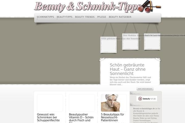 Beauty theme site design template sample