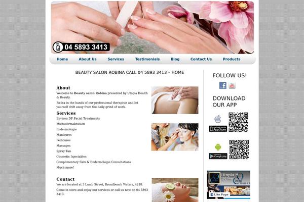 beauty-salon-robina.com site used Theme904