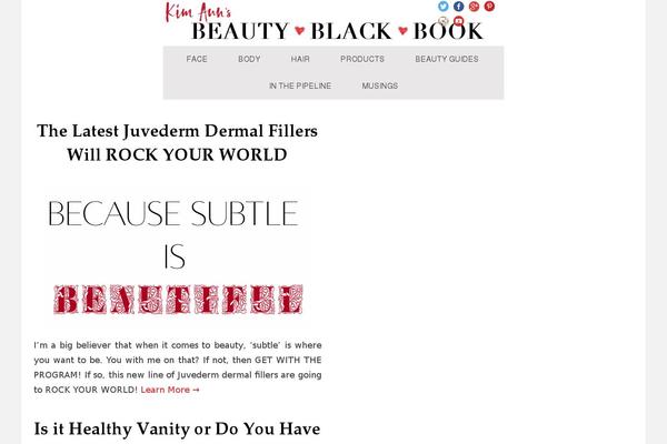 beautyblackbook.com site used Hidemyage