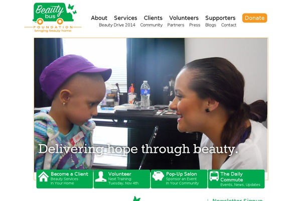beautybus.org site used Beautybus