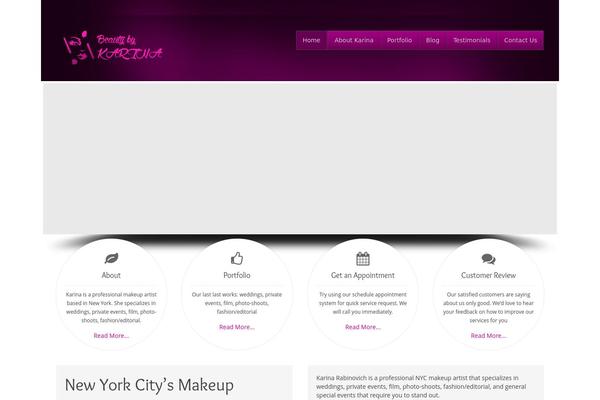 Beauty Salon theme site design template sample