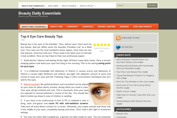 WordPress website example screenshot