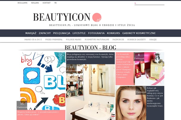 beautyicon.pl site used The Voux