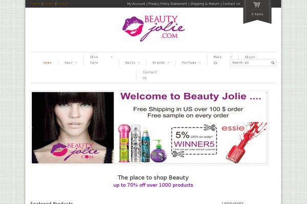 beautyjolie.com site used Foodiz