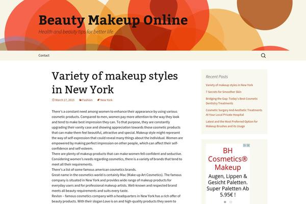 Twenty Thirteen theme site design template sample