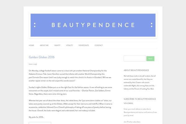 beautypendence.com site used Beautypendence