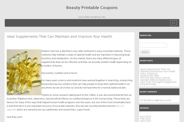 Twenty Twelve theme site design template sample