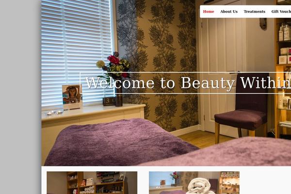 beautywithinsalons.com site used Beautywithinwptheme