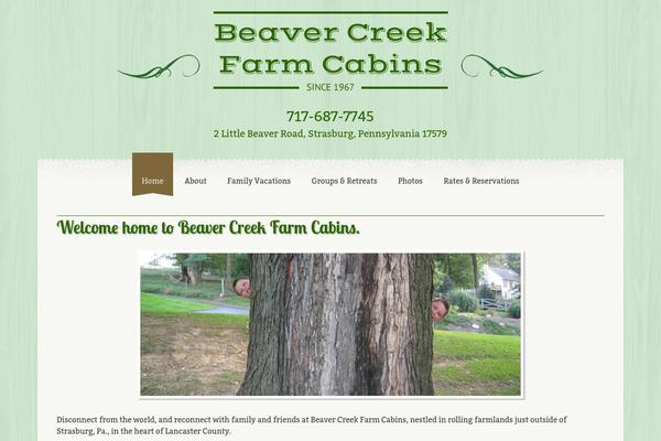 beavercreekfarmcabins.com site used Beavercreek