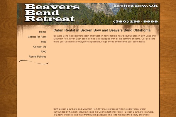 beaversbendretreat.com site used Bbr