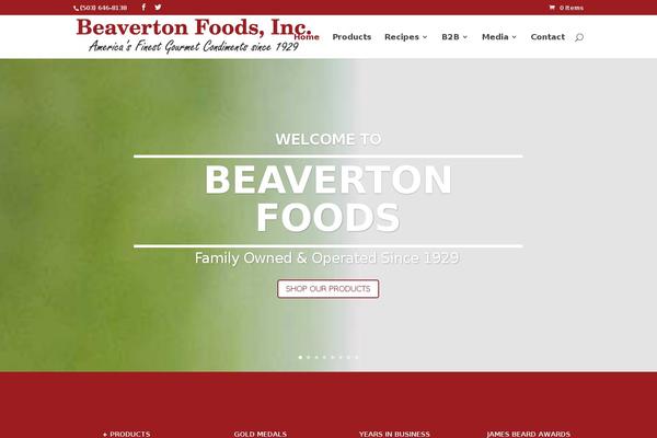 beavertonfoods.com site used Divi-child-beaverton