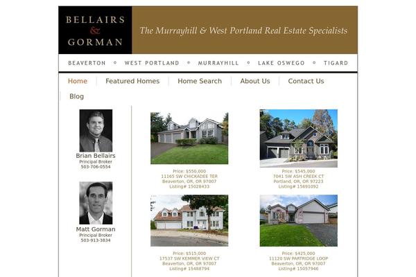 beavertonhomes.com site used Bellairsgormantheme