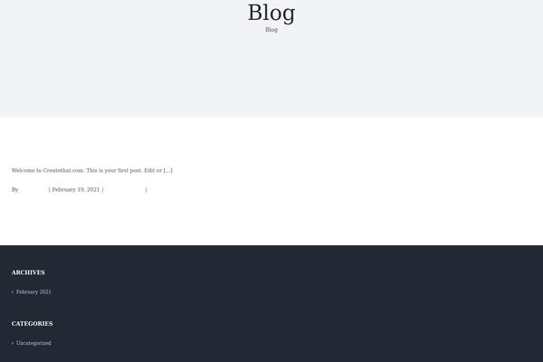 WordPress website example screenshot