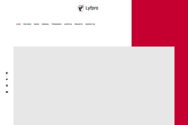 Lyfpro theme site design template sample