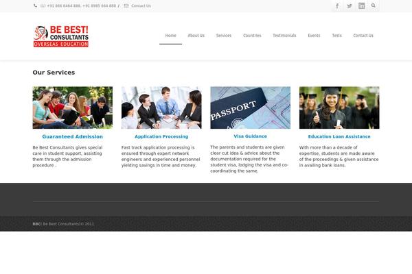 Envision theme site design template sample